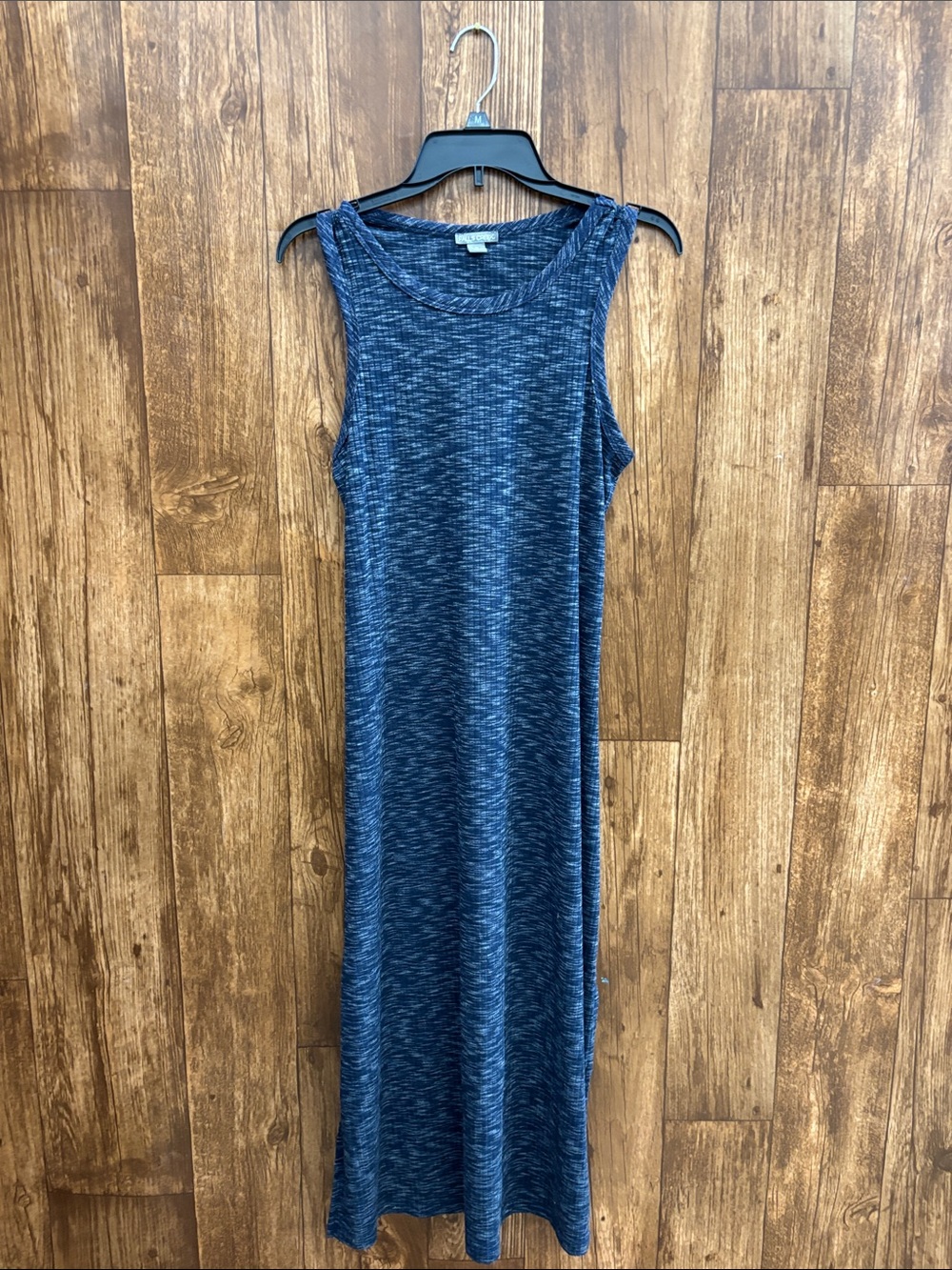 Falls Creek Sleeveless Navy Space-Dye Maxi